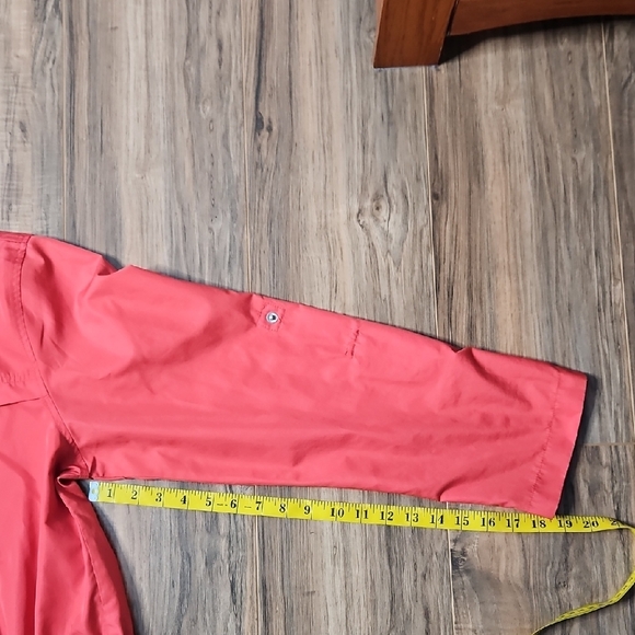 G H Bass Women's Peach Rain Utility Jacket XL - Picture 9 of 9